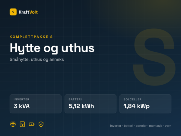 Pakke S – Hytte og uthus