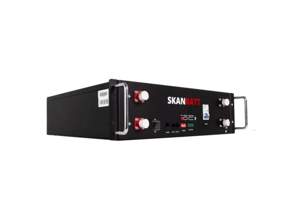 Skanbatt Premium 3U rackbatteri 5,12 kWh LiFePO4 HEAT